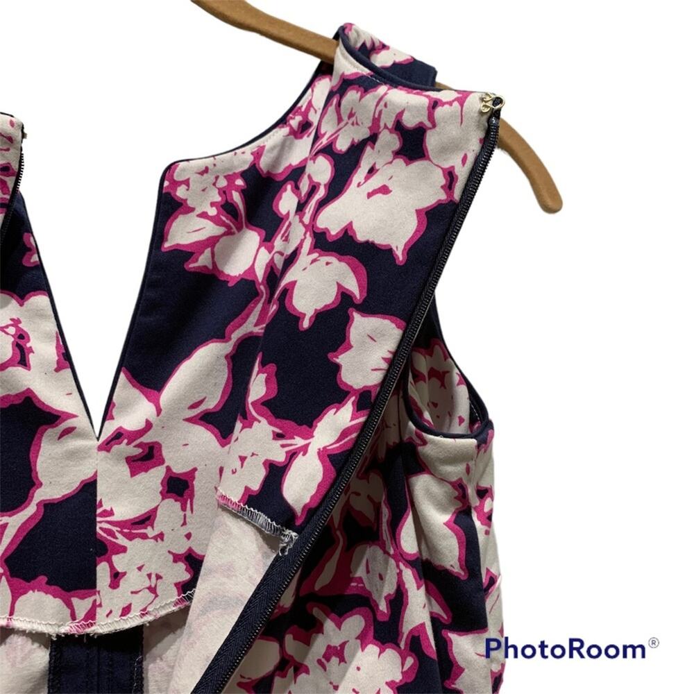 Tommy Hilfiger - Navy, Pink & White Floral Dress Size 0, EUC - Picture 7 of 14